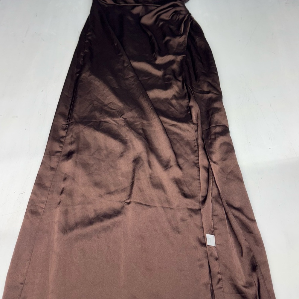 Show Me Your MuMu Jodie Satin Dress Size L NWOT